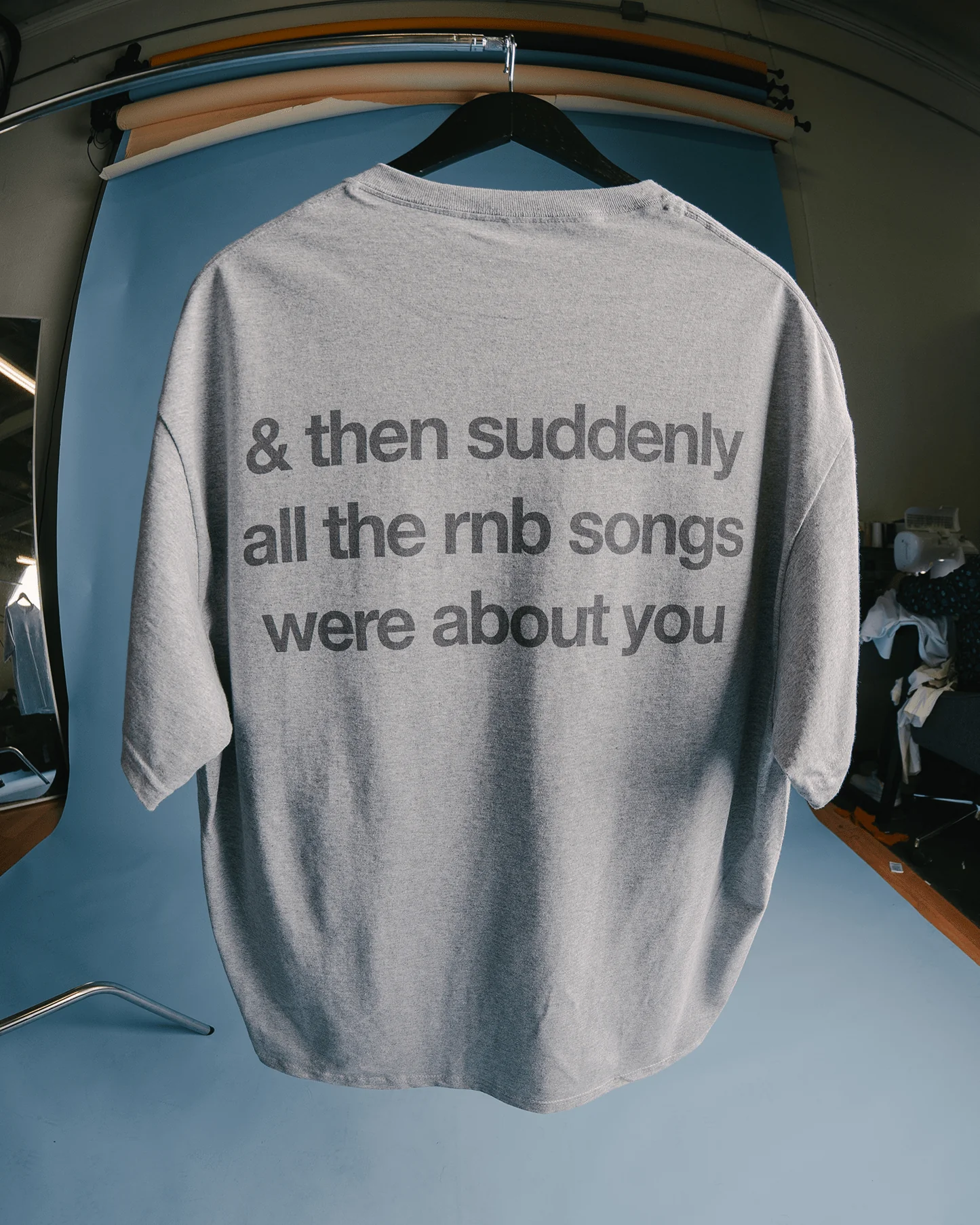 Rnb Songs V2 Grey Tee - Image 6