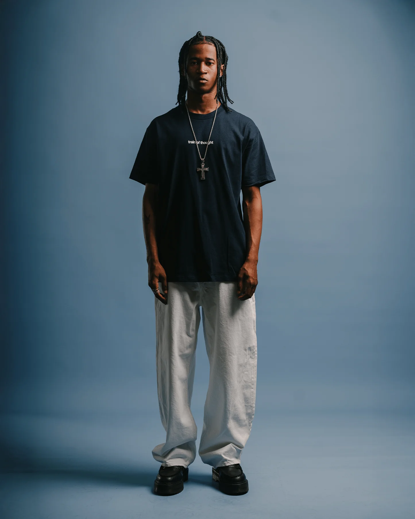 Rnb Songs V2 Navy Blue Tee - Image 3