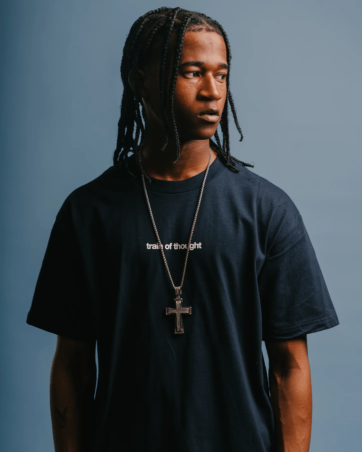 Rnb Songs V2 Navy Blue Tee - Image 5
