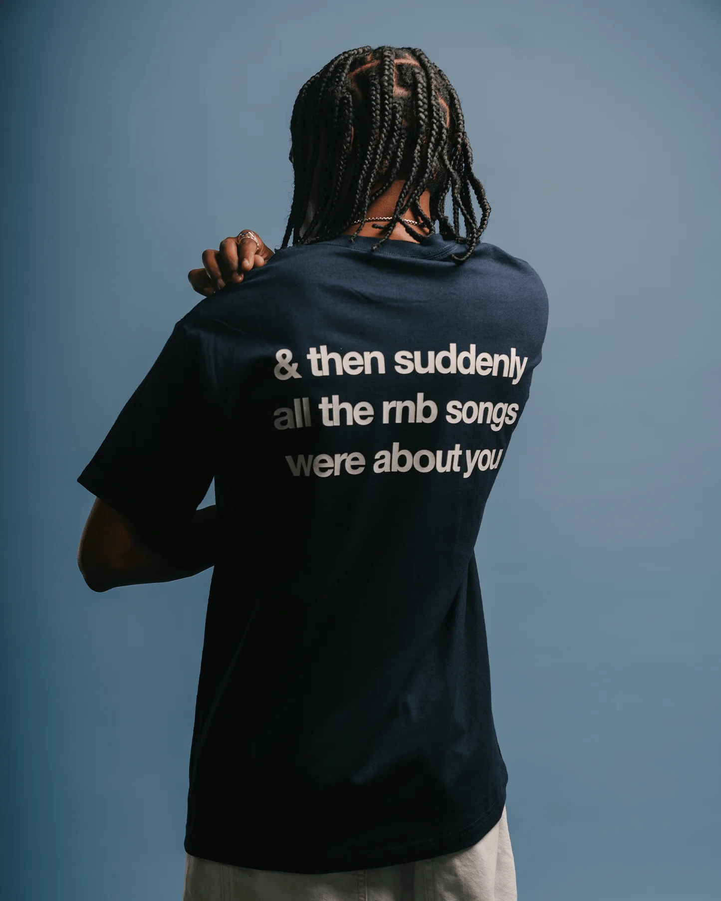 Rnb Songs V2 Navy Blue Tee - Image 6