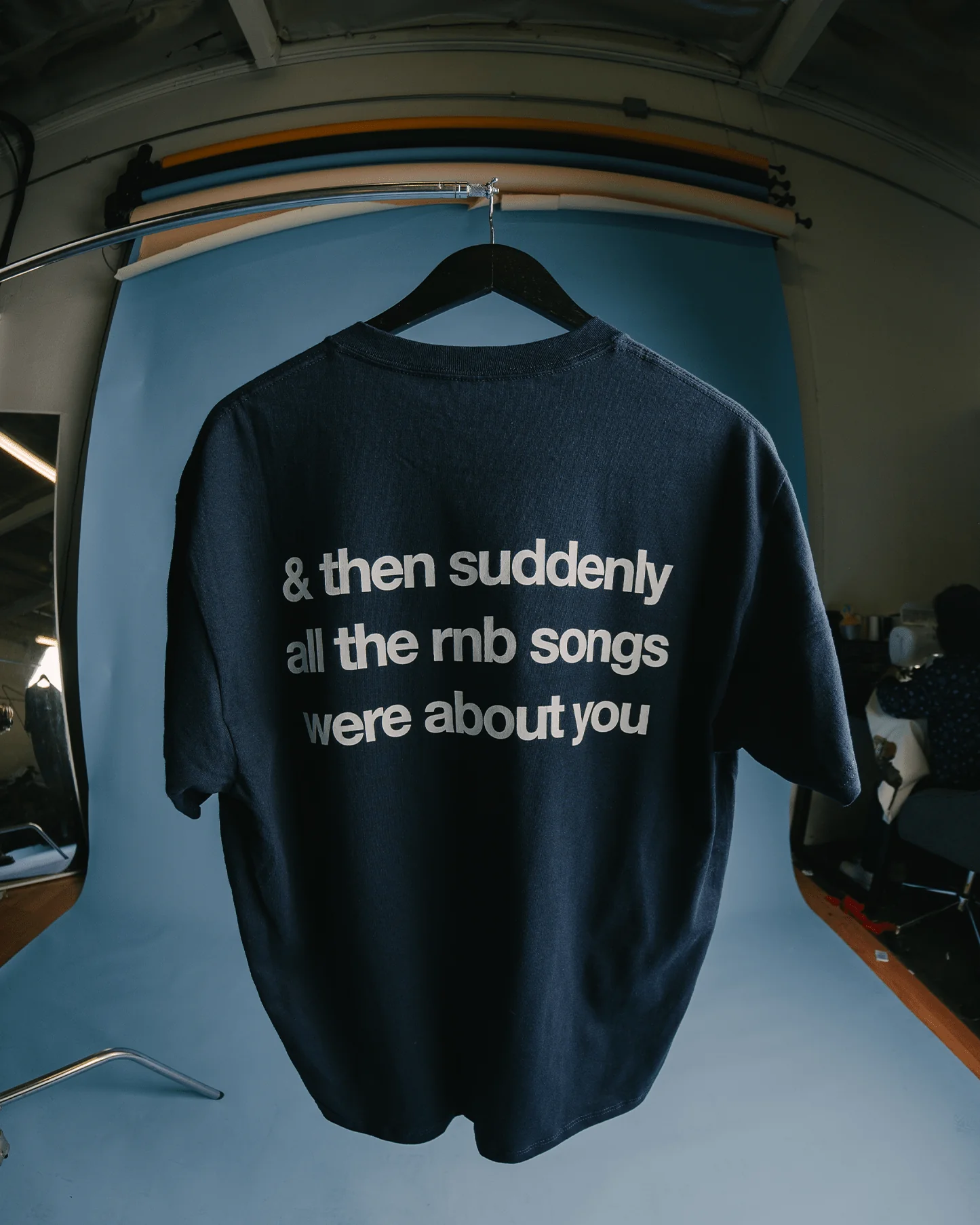 Rnb Songs V2 Navy Blue Tee - Image 7