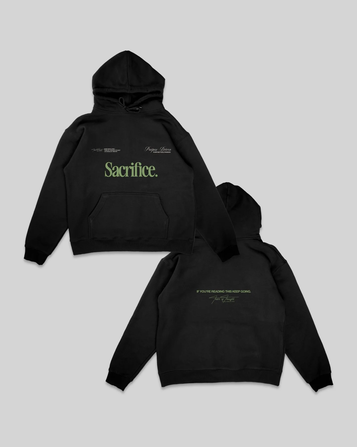 Sacrifice Black Hoodie