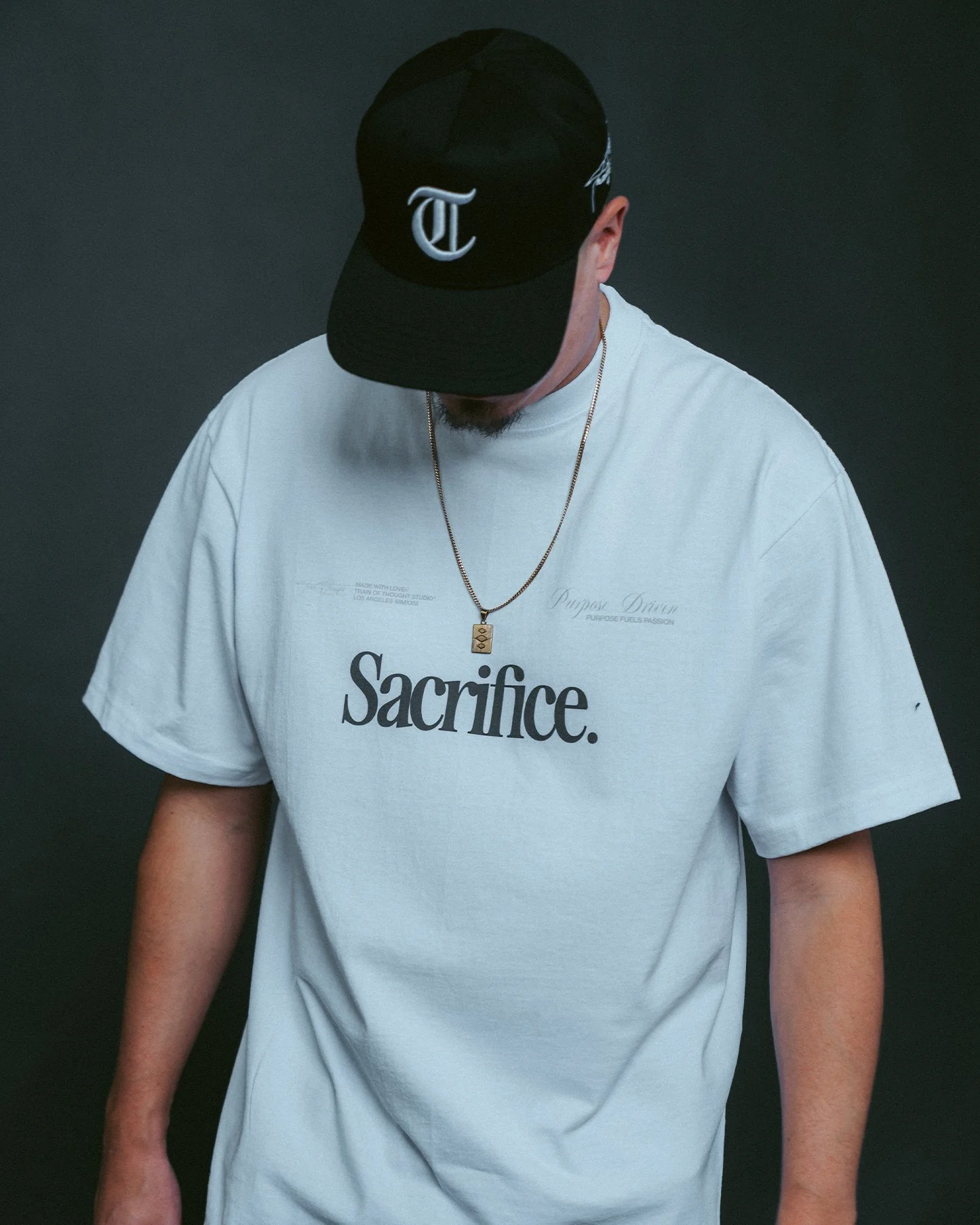 Sacrifice White Tee - Image 2