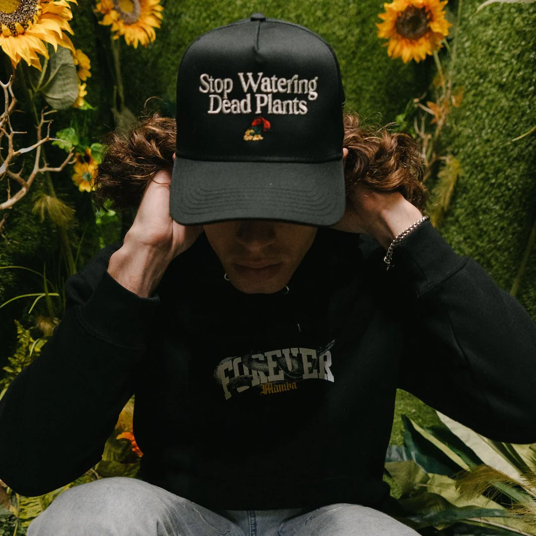 Stop Watering Dead Plants Black Snapback - Image 4