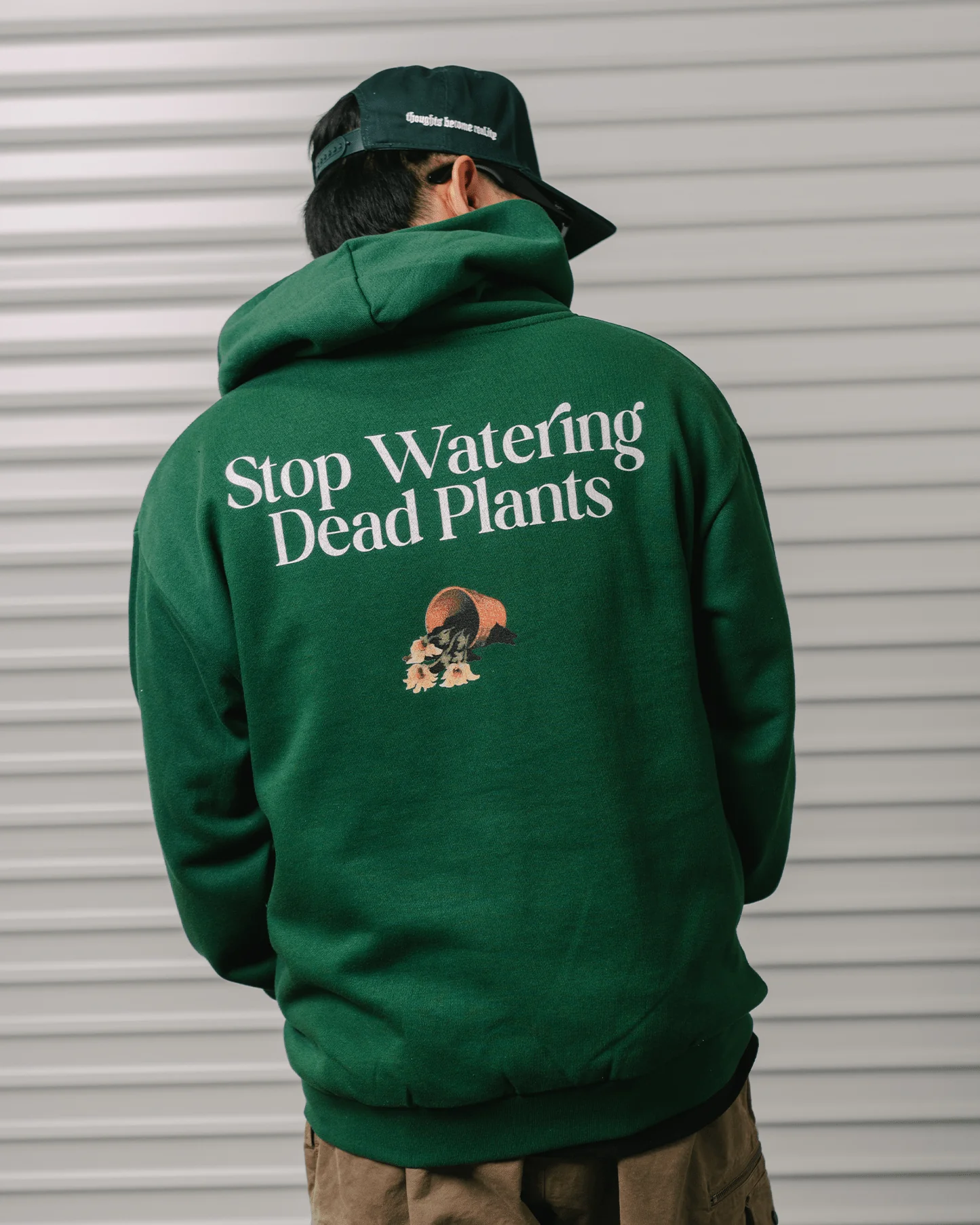 Stop Watering Dead Plants Green Hoodie - Image 6