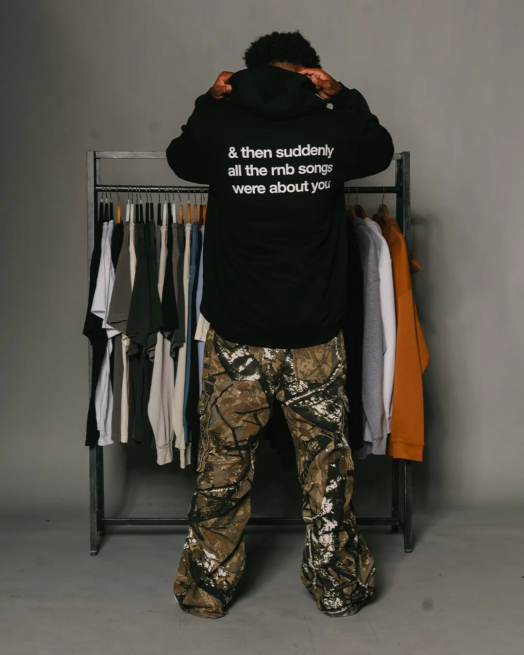 Rnb Songs Black Hoodie - Image 2