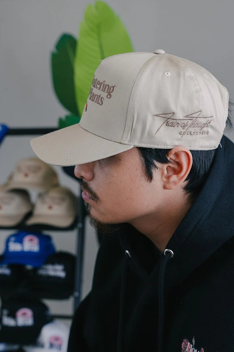 Stop Watering Dead Plants Khaki Snapback - Image 3