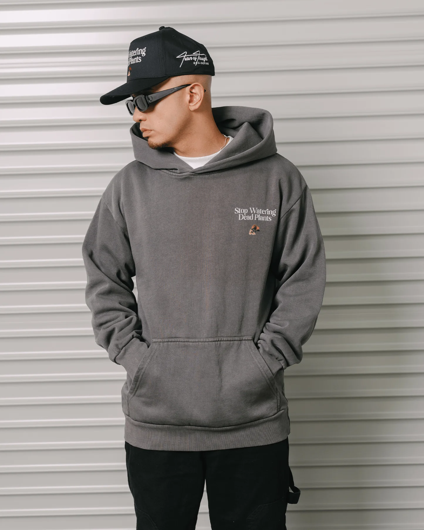 Stop Watering Dead Plants Shadow Hoodie - Image 3