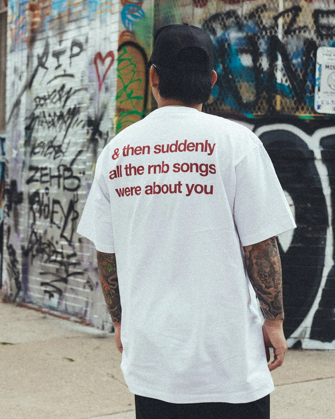 Rnb Songs White Tee - Image 4