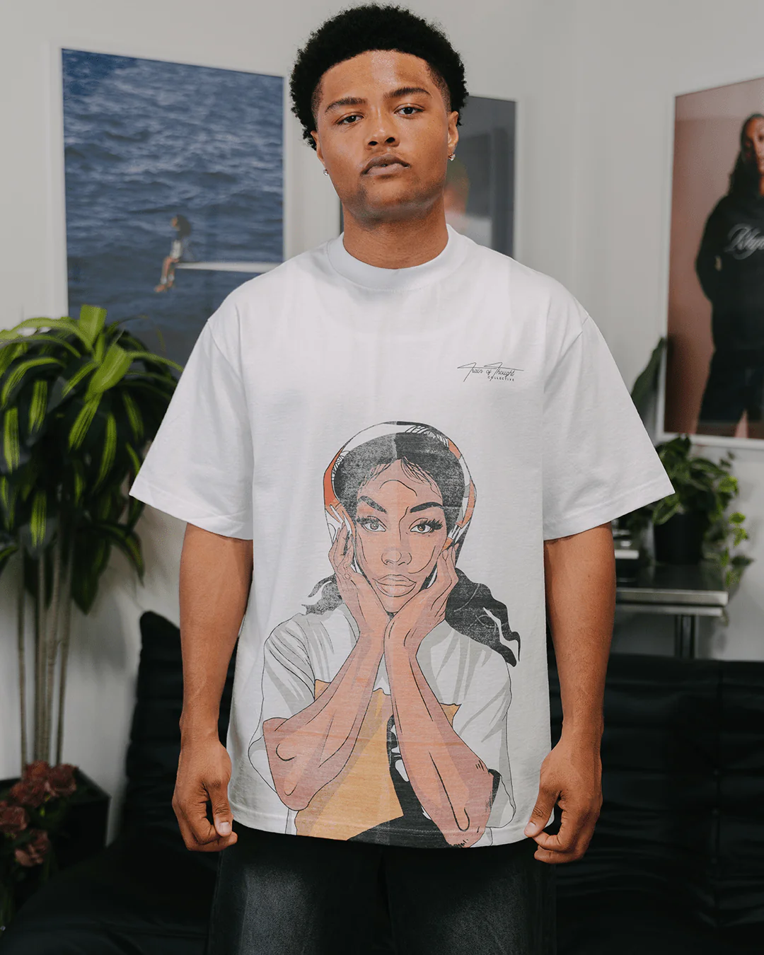 SZA Big Face White Tee - Image 6