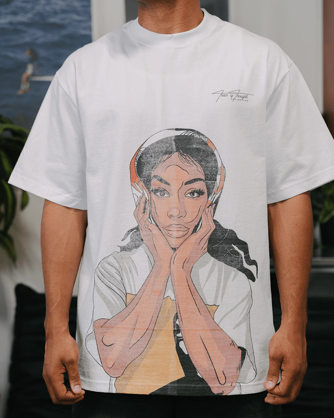 SZA Big Face White Tee - Image 9