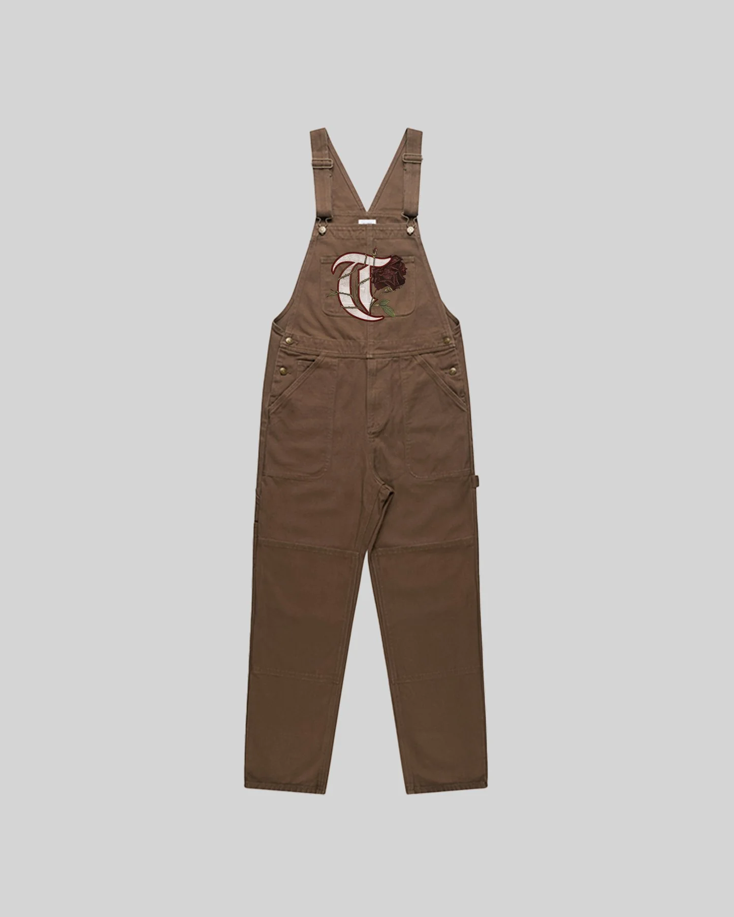 T-Rose Brown Canvas Overall