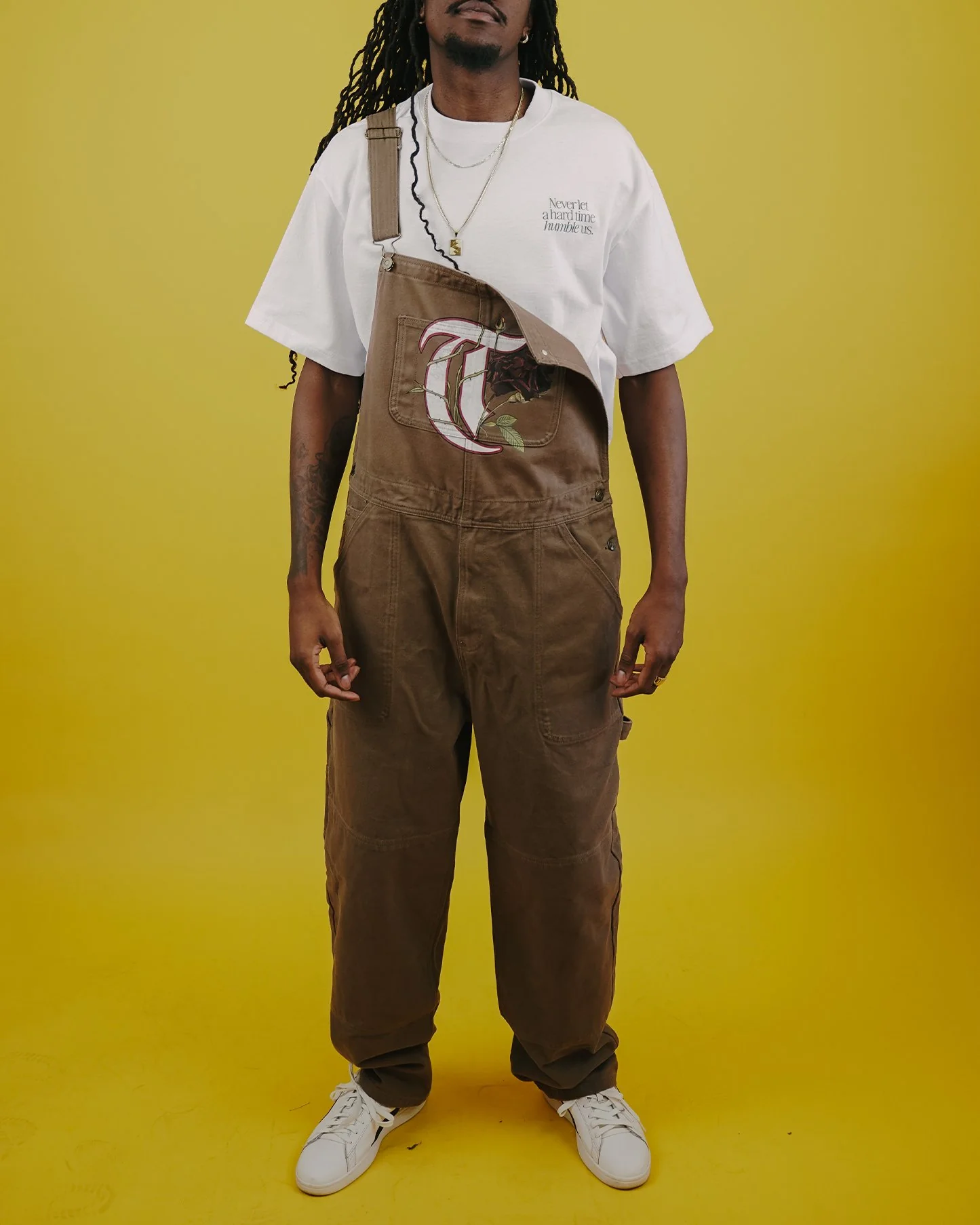T-Rose Brown Canvas Overall - Image 2