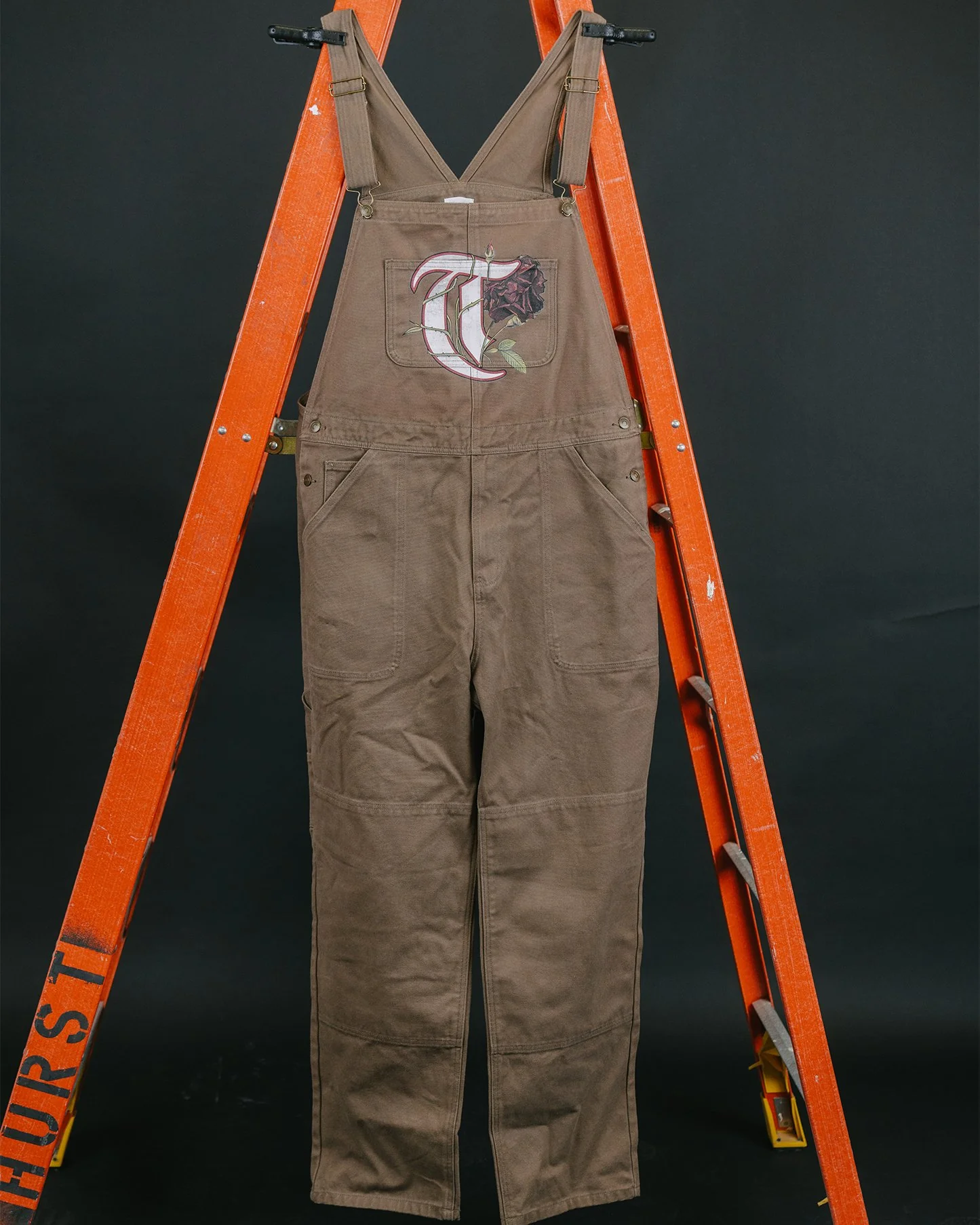 T-Rose Brown Canvas Overall - Image 3