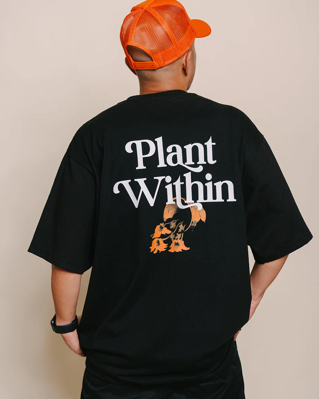 Plant Within Black Tee - Image 3