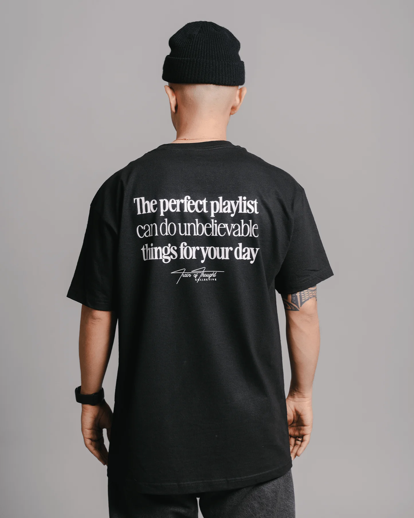 The Perfect Playlist Black Tee - Image 3