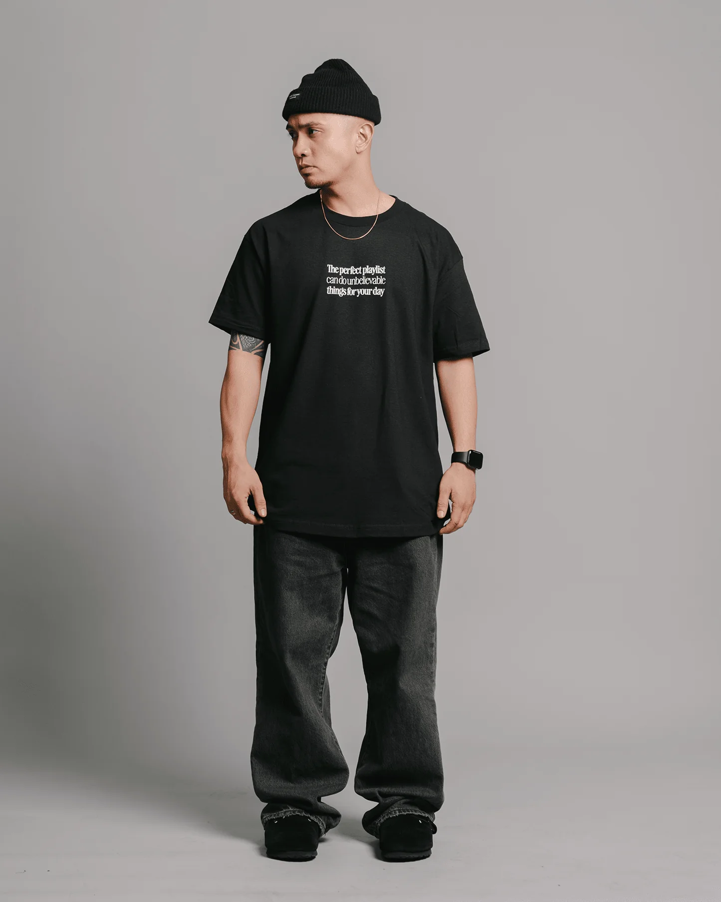 The Perfect Playlist Black Tee - Image 5