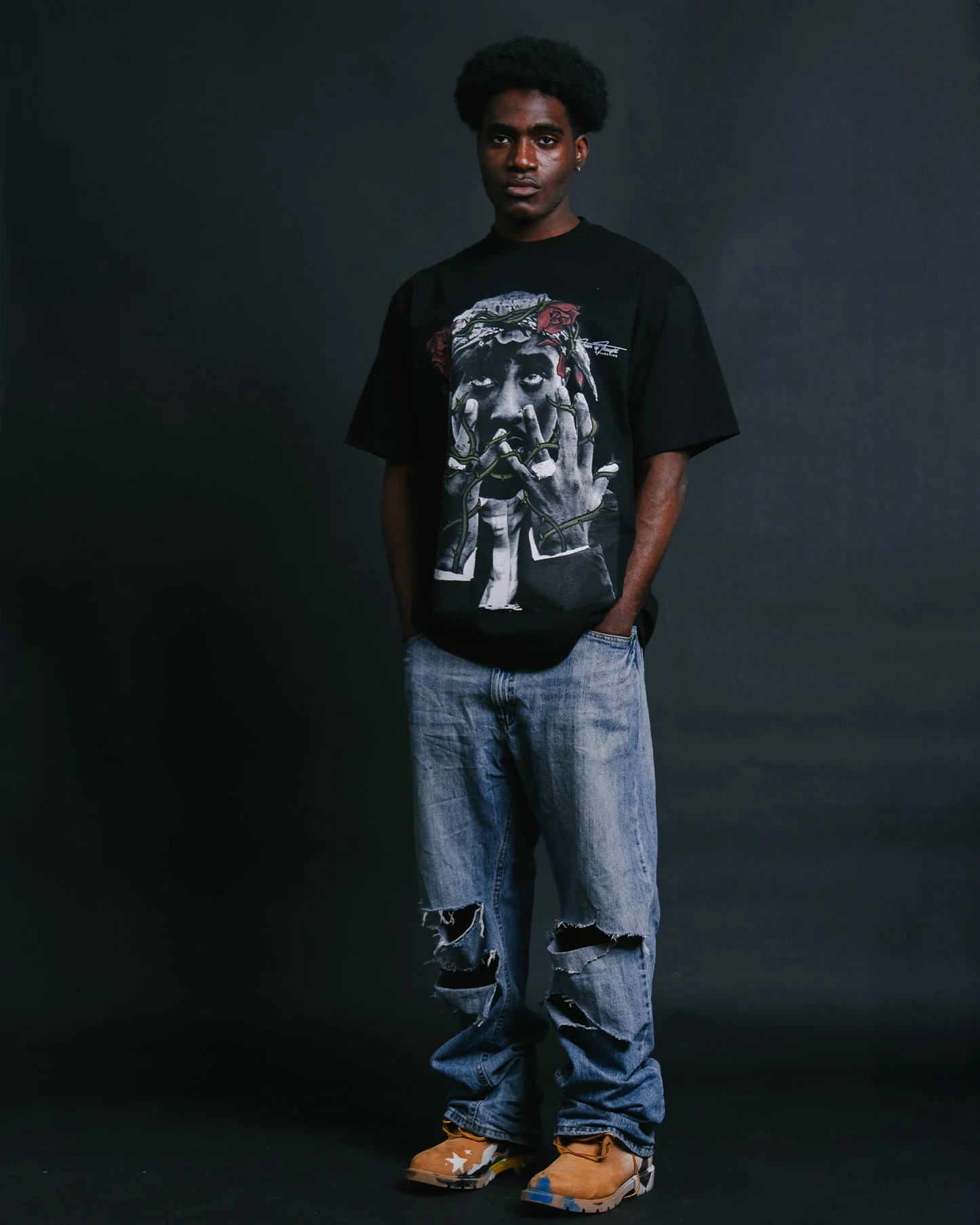 Dead Rose PAC Black Tee - Image 2