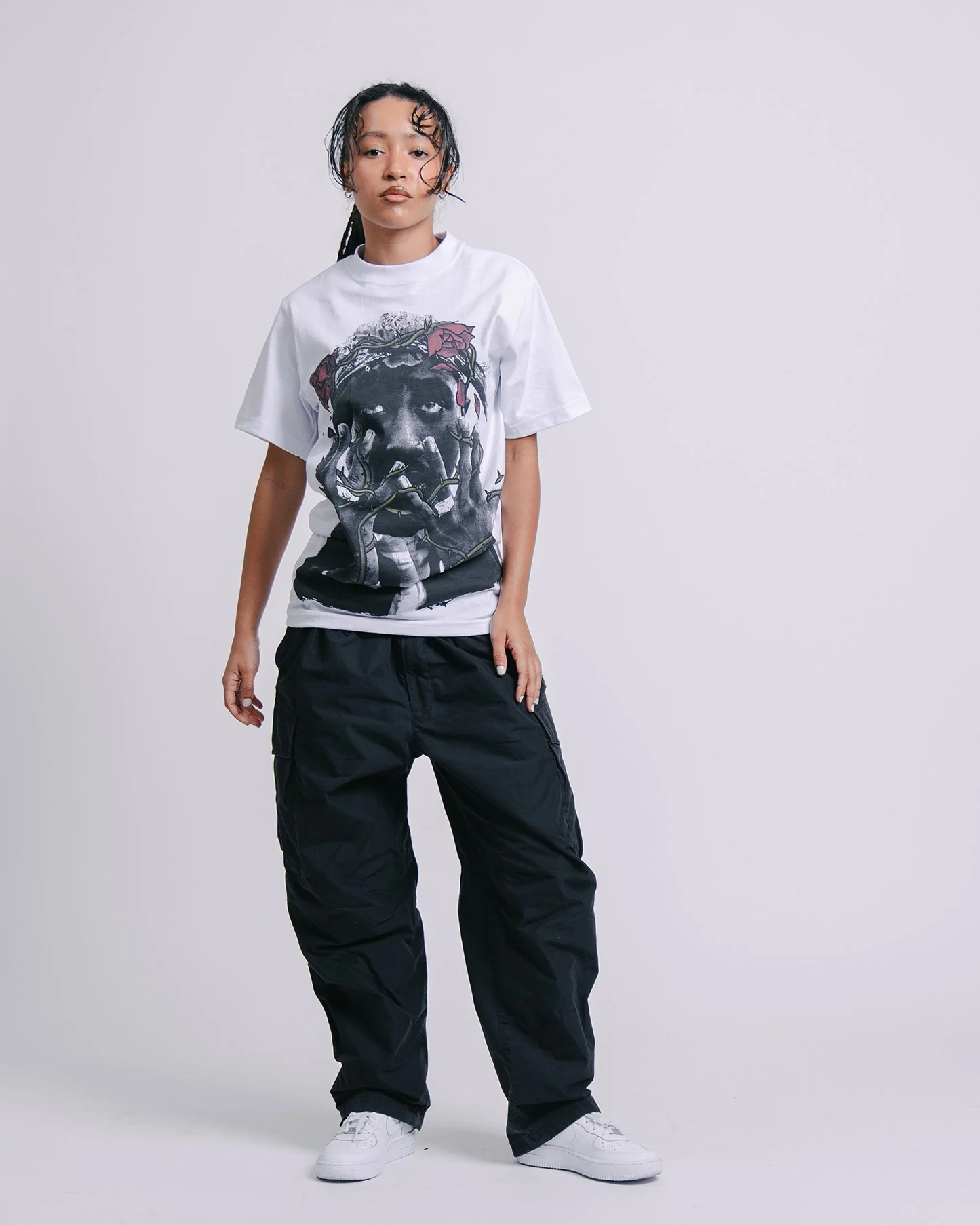 Dead Rose PAC White Tee - Image 4