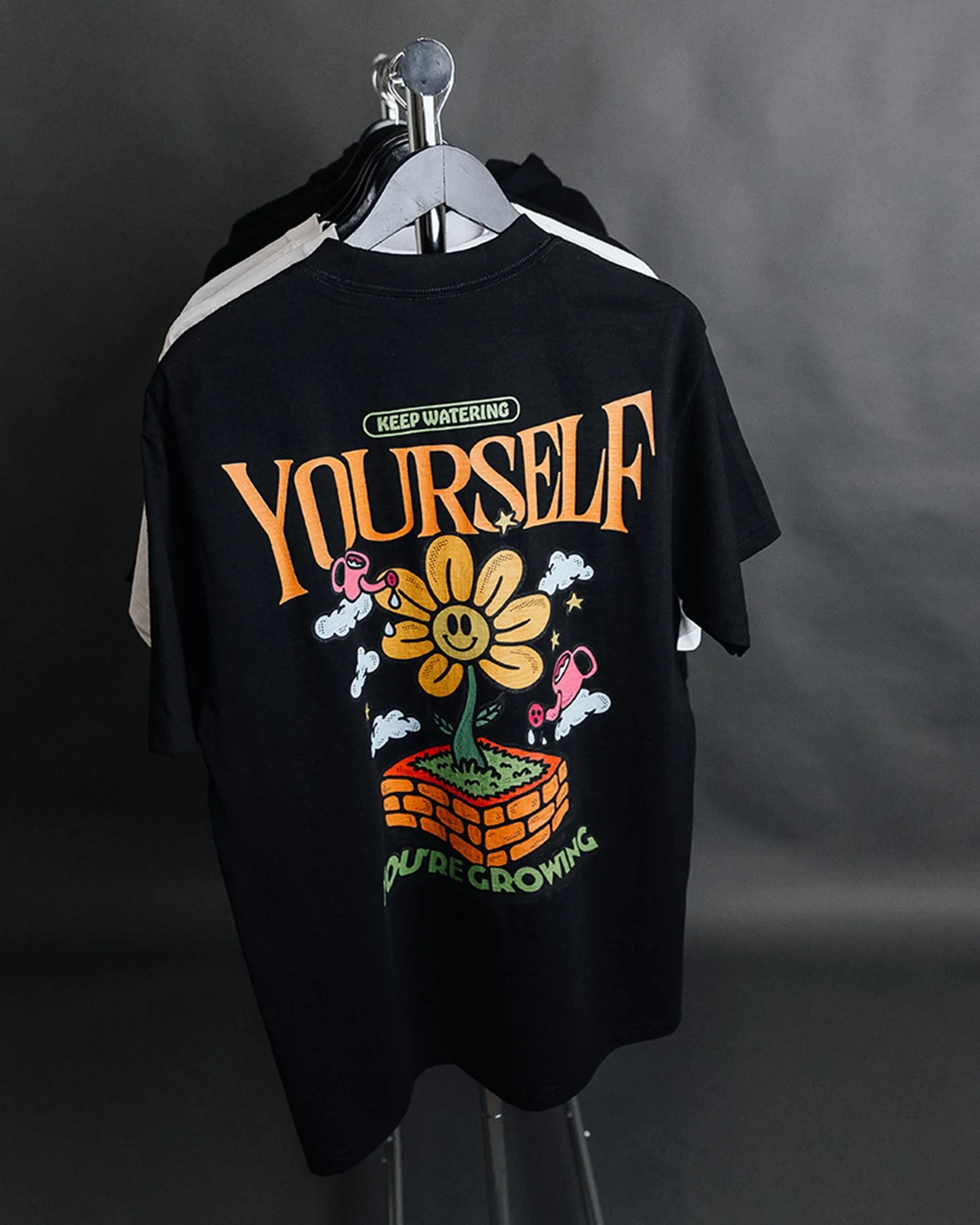 Water Yourself Black Tee - Image 2